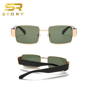 HISTOIRE STY9061A UV400 Lunettes de soleil carrées vintage pour hommes <span class=keywords><strong>2020</strong></span> Marque de luxe Design Rétro Monture en métal Punk Lunettes de soleil pour hommes - Product Image 2