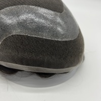 Vente en gros de toupets personnalisés pour hommes, OEM, dentelle suisse, 100% cheveux humains Remy, fabrication sur mesure, MOQ 1