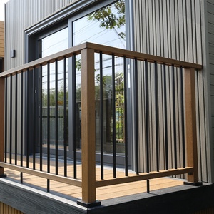 Alusions VISU Barandilla de aleación de aluminio comercial y residencial Balaustre duradero con aspecto de listón de madera con características de seguridad para parques - Product Image 4