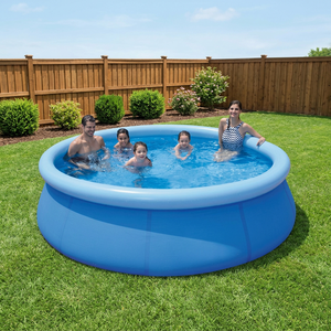Piscina Gonfiabile Rotonda in PVC 300x76cm 3816L Blu (Mader P-83-057) - Product Image 2
