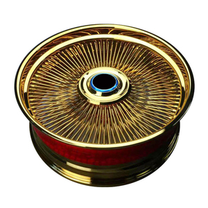 Cerchi a Raggi Personalizzati da 14-22 Pollici con Dischi di Bloccaggio 5x120, Cerchi a Raggi per Restauro Auto Classiche e Costruzione Personalizzata - Product Image 2