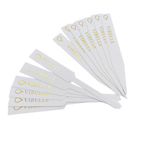 Cartes parfumées absorbantes personnalisées avec logo doré, bandes test de parfum, papier test olfactif, papier d'art, impression sur carton