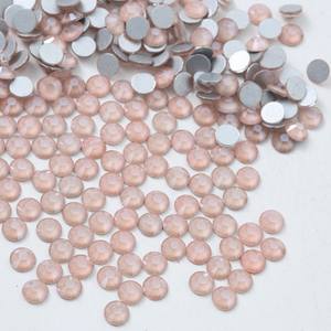 批发高品质摩卡玻璃平背水钻闪光银色石头非修补程序DIY指甲艺术装饰 - Product Image 4