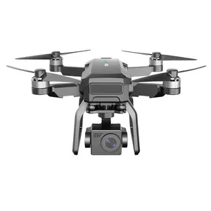 SJRC F7 PRO Drone Gimbal RC lipat, Quadcopter RC kamera HD 4K tanpa sikat untuk fotografi udara F7 PRO FPV 4K WIFI GPS 2021