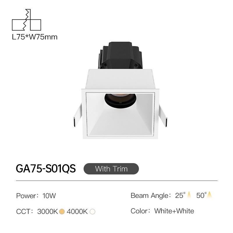 Con finitura bianca + bianco 10W