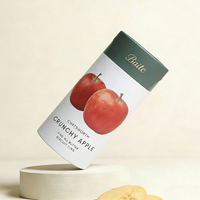 Emballage personnalisé en tube de papier kraft de qualité alimentaire pour biscuits, gâteaux, en-cas, noix, boîte cylindrique hermétique avec fenêtre, toutes tailles