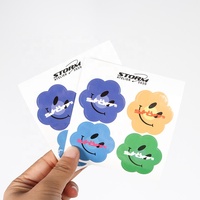 Personalizado de impresión de adhesivo de vinilo impermeable logotipo cortado pegatinas hoja de la hoja de papel de etiqueta de papel pegatinas para la artesanía