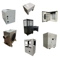 Boîtier électrique en aluminium usiné CNC pour usine de tôlerie, boîte de distribution en acier inoxydable, taille et modèle personnalisés, marque OEM