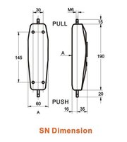 SUNDOO Original SN-200 Dinamometer Digital Genggam Pengukur Gaya Tarik-Tekan untuk Uji Tarik untuk Pengukuran Gaya Tinggi Instrumen