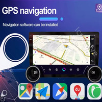 Lecteur multimédia automobile intelligent 10 pouces Android 12 2 Din avec double bouton rotatif, 4G LTE, DSP, navigation GPS