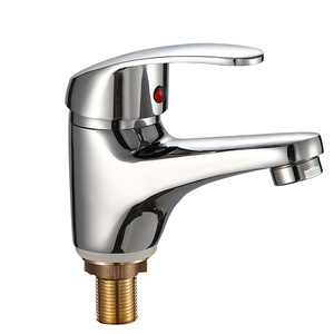 Robinet de <span class=keywords><strong>lavabo</strong></span> en cuivre robinet d'eau froide unique pour <span class=keywords><strong>lavabo</strong></span> de toilette de salle de bain avec ensemble de pommeau de douche de toilette - Product Image 1