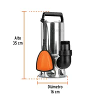 Pompe submersible BOS-1SM-4MASTER en acier inoxydable pour eau sale 1 HP TRUPER