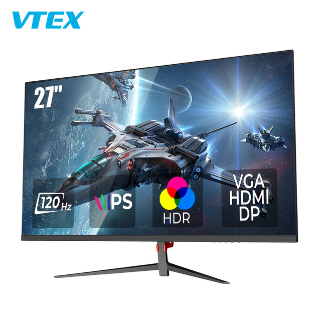 Fast Response 27 Inch Gaming Monitor 120Hz 1ms FHD 1920x1080 IPS VA Screen 250nit Brightness Built-in Speakers Gaming Monitor