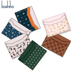 Trendy Minimalist PU Leather <b>Wallet</b> with Customized Design Own Pattern Logo Premium <b>RFID</b> Blocking & Anti-Theft Open Closure - Product Image 2