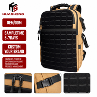 Sac à dos tactique Huasheng, système MOLLE, 600D, imperméable, camouflage, polyester, OEM/ODM, robuste et durable