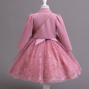 Ensemble Robe de Princesse 2 Pièces Personnalisé Style Européen avec Veste et Sac pour Filles de 3 à 14 Ans, Stock en Gros Prêt à Expédier - Product Image 6
