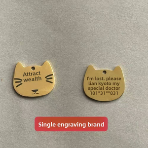 Özel kazınmış <span class=keywords><strong>Pet</strong></span> tabela ayarlanabilir boyutu zarif köpek tasması küçük orta evcil hayvanlar için - Product Image 6