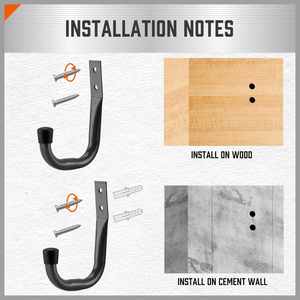 Dropshipping Shopify Lot de 6 crochets de garage, crochets utilitaires, crochets de garage Crochets muraux robustes - Product Image 6