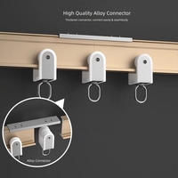 Rail de rideau incurvé en aluminium de haute qualité, design minimaliste, longueur personnalisable, pour la maison, la chambre, le salon, l'hôtel, le plafond