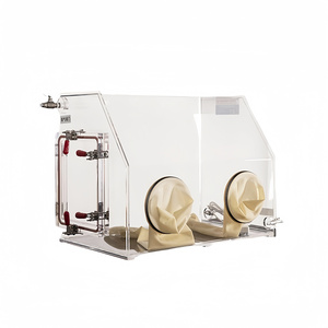 Mini guantera de laboratorio de acrílico transparente aislada ZZ Rhino con sistema de vacío OEM personalizable para laboratorios de física/Biología/química - Product Image 2