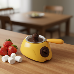Olla Eléctrica para Fondue de Chocolate Myrva Amarilla, Electrodoméstico de Cocina de Plástico para el Hogar - Product Image 2