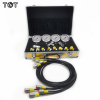 Universal Digital Pressure Gauge Measuring Instruments Excavator Hydraulic Pressure Gauge Test Kit 0-60Mpa Pressure Gauges