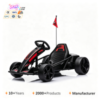 Nouveau Kart à Pédales Driftable à Quatre Roues pour Enfants, Voiture Jouet d'Exercice d'Extérieur à Double Propulsion avec Siège Réglable et Télécommande