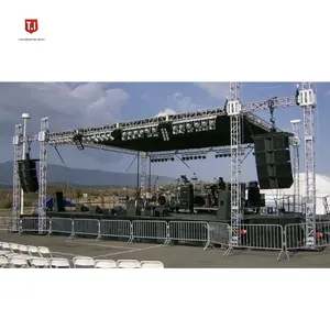 Fully stage professional audio video lighting stage truss led screen line array sound system