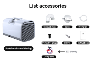 Climatiseur mobile S03-1 12/24V, refroidissement efficace, mini climatiseur portable d'extérieur - Product Image 4