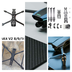 Đầy đủ 3K sợi carbon FPV drone Quad Quadcopter khung với 4mm/ 5mm/6mm Độ dày cánh tay - Product Image 5