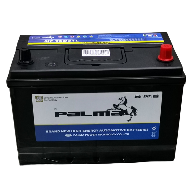 New Palma 95D31L Heavy Duty JIS Car Truck Hybrid Maintenance Free Lead Acid Battery 12V 70Ah 800A CCA for Mercedes-Benz