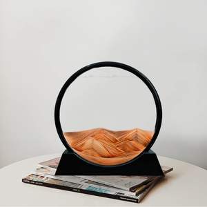 Gambar Seni pasir bergerak 7 inci Sandscapes dalam gerakan kaca bulat 3D seni pasir laut dalam untuk anak-anak dewasa - Product Image 5