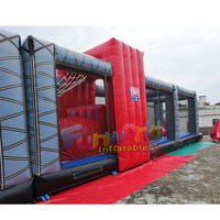 Parcours d'obstacles gonflable Ninja Warrior de 25 m de long pour adultes et enfants