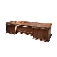 LBZ-338X Nouveau bureau de direction en bois de frêne de style chinois, esthétique Song, bureau de patron, bureau moderne minimaliste de luxe léger