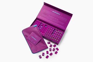 Purple <b>Mahjong</b> Tiles <b>Set</b> Colorful Game Pieces Number and Symbol Design for Table Entertainment - Product Image 4