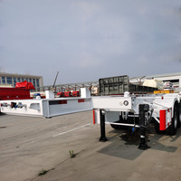20 pieds conteneur en acier semi-remorque conteneur transport camion remorque