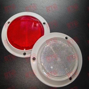 Изготовленный на заказ диаметр 113 мм Сертифицированный желтый красный Авто Аксессуары Отражатель дорожного движения предупреждающий отражатель для грузовика прицепа - Product Image 5