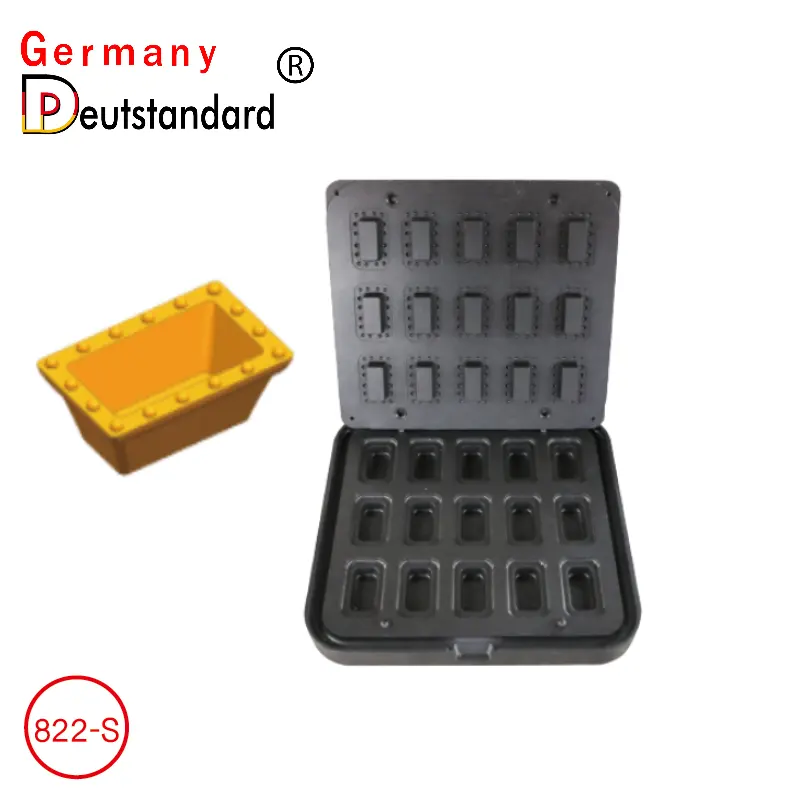ألمانيا Deutstandard مستطيل 15 حفرة صانع التارتليت بريوش تارت قالب آلة ماكسي للطبخ للتارتليت