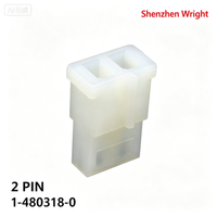 Connecteur Femelle Fils-Fils TE 1-480318-0 5.08mm 2 Broches avec Boîtier en Nylon pour Équipements Électriques, Accessoires et Bornes
