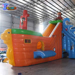 사용자 정의 크기 해적선 풍선 워터 파크 슬라이드 풍선 바운스 슬라이드 대형 풍선 성인 수영장 - Product Image 2