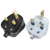 Cantel vente en gros BS UK 250V AC, prise mâle 13a UK, prise d'alimentation à 3 broches