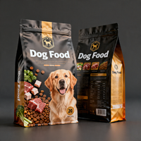 Sacs refermables personnalisés avec fermeture éclair pour animaux de compagnie, sachets en plastique pour aliments pour chiens et chats, emballage alimentaire pour animaux