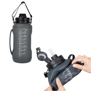 Botella de Agua Deportiva 2026, Fácil de Lavar, de Silicona Suave, con Asa de Transporte Elegante, para Escalada en Roca - Product Image 2