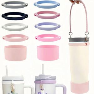 Accessoires décoratifs pour gobelets, anneau de suspension pour gobelet, anneau en silicone élastique, poignée portable, anneau en silicone pour tasse - Product Image 4