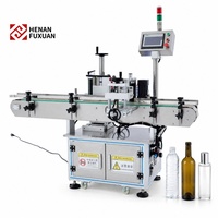 Machine d'étiquetage automatique pour bouteilles rondes, impression d'autocollants commerciaux, positionnement automatique, pour bouteilles en plastique PET, vin, parfum, eau, verre