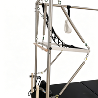Table de Pilates Professionnelle 3-en-1 en Bois d'Érable : Reformer, Cadillac et Trapèze – Appareil Portable et Ajustable pour Entraînement Corporel et Bien-être