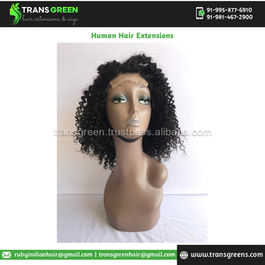 Venta exclusiva de Peluca de cierre corto 4x4 alineada con cutícula rizada brasileña de 12 pulgadas 100% sin procesar ampliamente vendida - Product Image 2