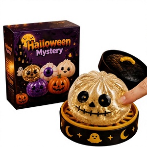 Halloween Ghost Plush Squishy Cross-Border Maltose Squeeze Vent <b>Toy</b> In-Stock Fantasy Theme Grip Decompression Gift <b>Box</b> Set Nylon - Product Image 4