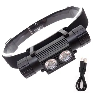 Mini lampe frontale LED imperméable, Rechargeable, 1200 Lumens, éclairage d'extérieur