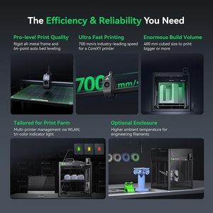 เครื่องพิมพ์สามมิติ Creality Ender 5 Max ระบบปรับระดับอัตโนมัติ ขนาดพื้นที่พิมพ์ใหญ่ 400x400x400 มม. ความเร็ว 700 มม./วินาที โครงสร้างโลหะทั้งหมด ระบบเกียร์คู่ ระดับอุตสาหกรรม - Product Image 2